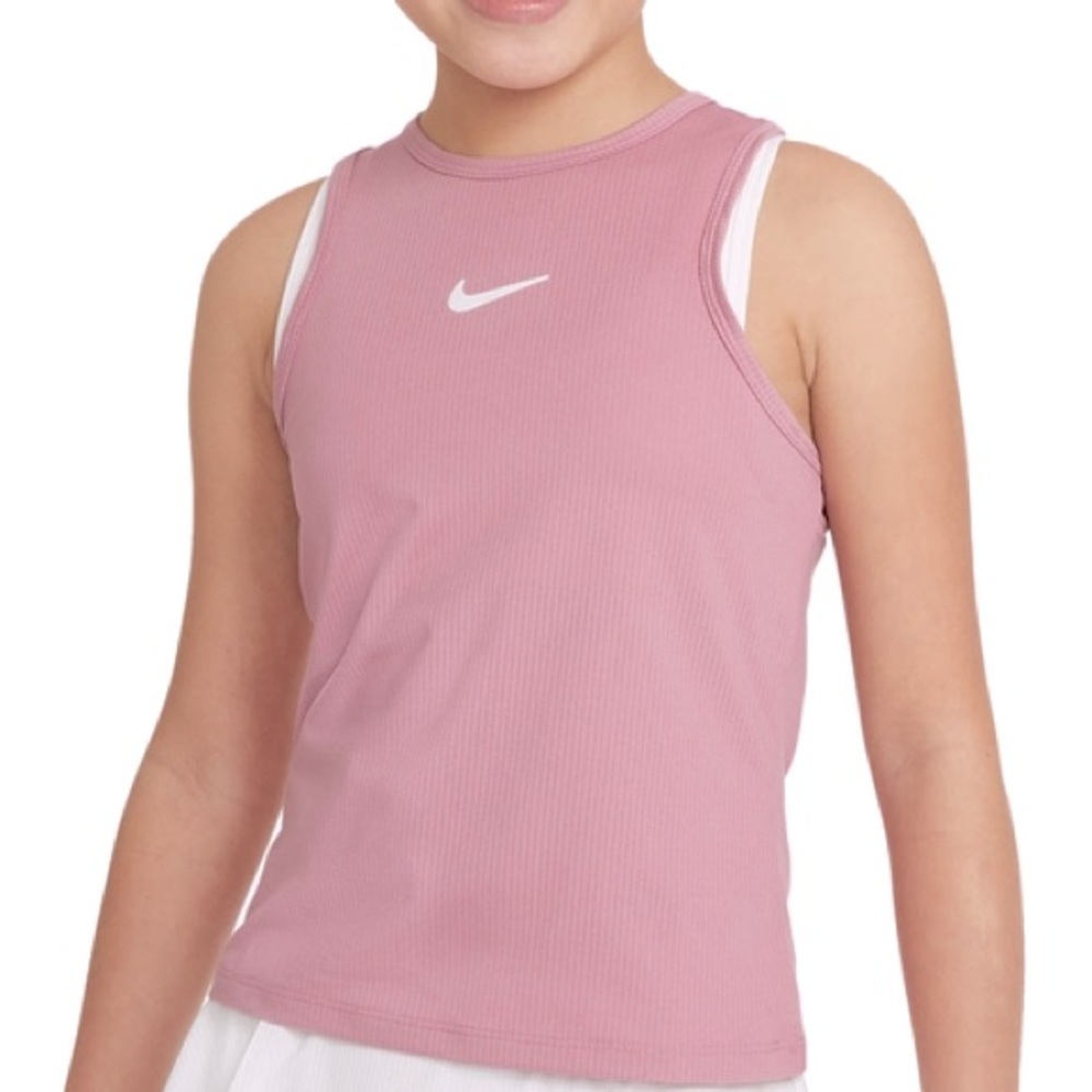 Nike Court Dri-Fit Victory Girls' Tennis Tank Dusty Pink